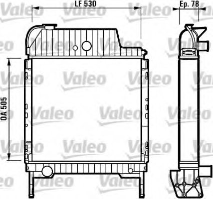 VALEO 730331 Radiator, engine cooling